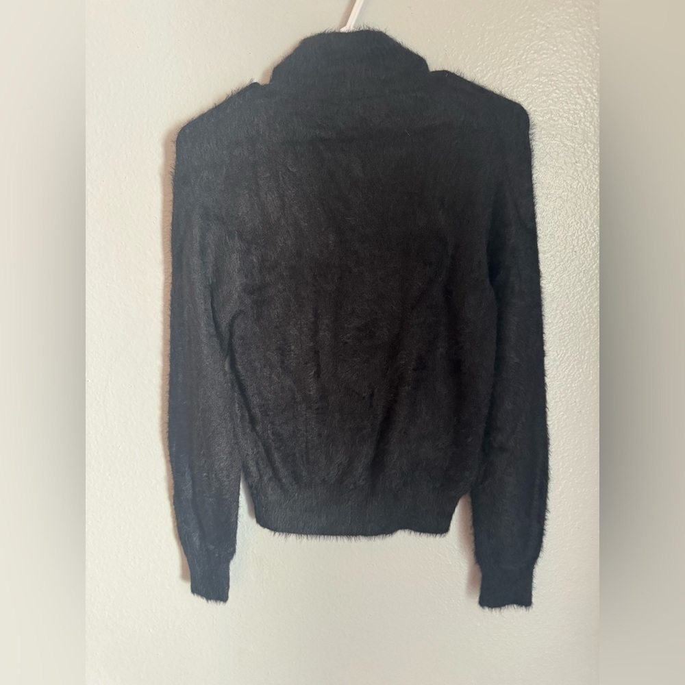 Zara Black Sweater with Heart Accents Medium - Picture 4 of 10